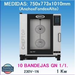 Horno unox Gas XEVC-1011-GPRM