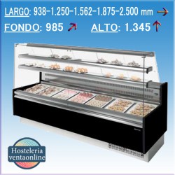 Vitrina Expositora Neutra Infrico Serie GLACE VGL PN