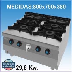 Cocina a gas s741 chef