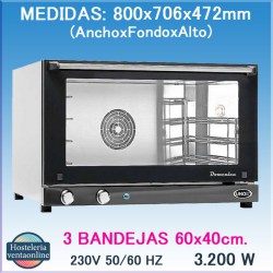 HORNO UNOX XF 033 DOMENICA LINEMICRO ELECTRICO