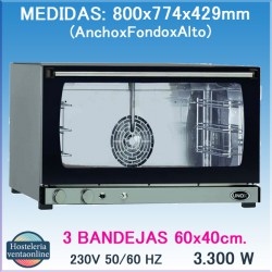 HORNO UNOX XFT 183 ELENA LINEMISS ELECTRICO
