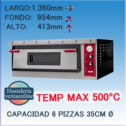 HORNO PIZZA NAPOLI XL 6L