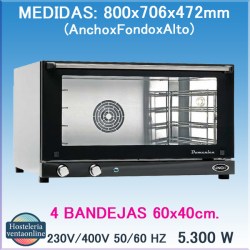 HORNO UNOX XF 033 DOMENICA LINEMICRO ELECTRICO