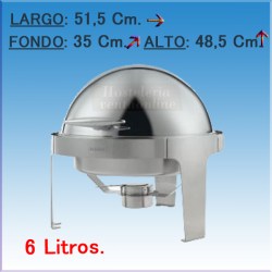 CHAFING DISH REDONDO TAPA ROLL TOP